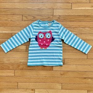 💕4-5 Cute Owl organic cotton top!